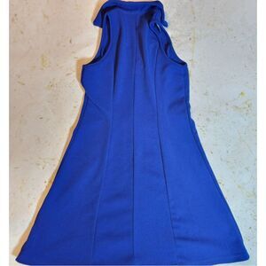 SHEIN Girls Blue Sleeveless Polo Collar Dress Size 10Y EUC Casual Party School